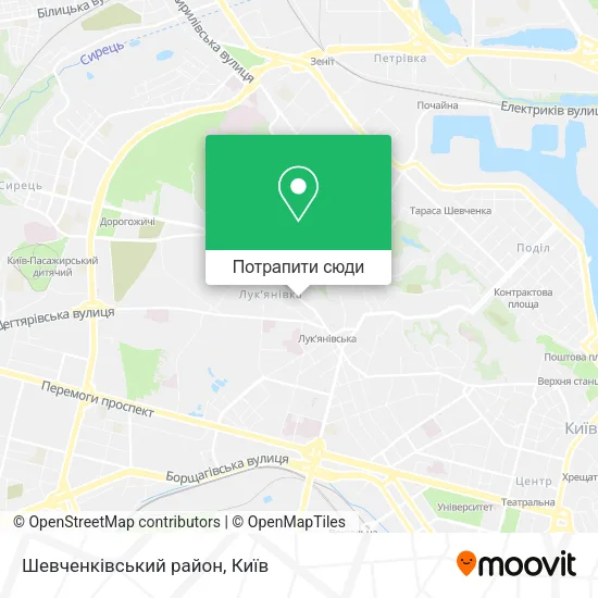 Карта Шевченківський район