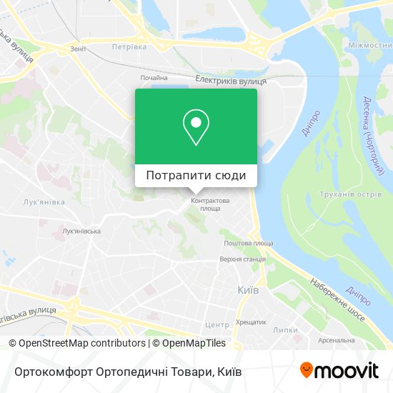 Карта Ортокомфорт Ортопедичні Товари