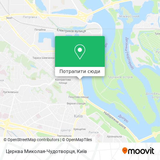 Карта Церква Миколая-Чудотворця