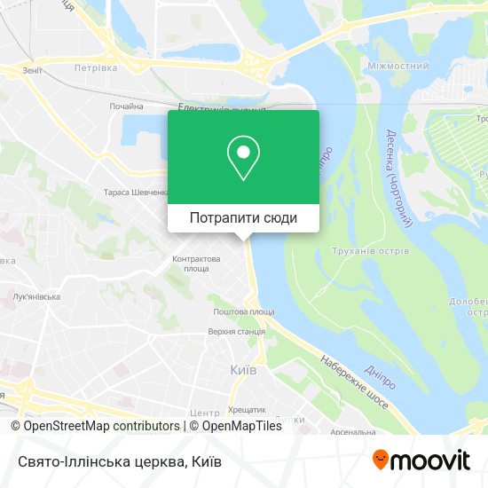 Карта Свято-Іллінська церква