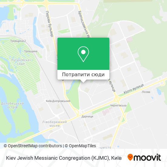 Карта Kiev Jewish Messianic Congregation (KJMC)