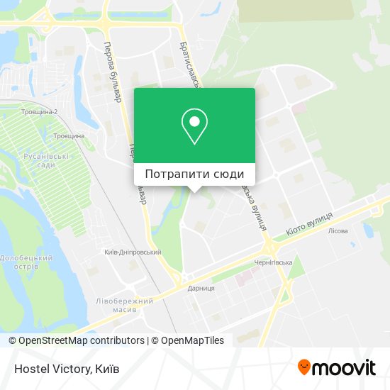 Карта Hostel Victory