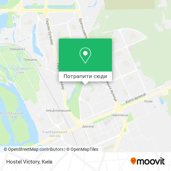 Карта Hostel Victory