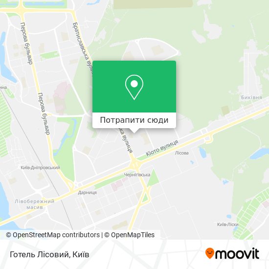 Карта Готель Лісовий