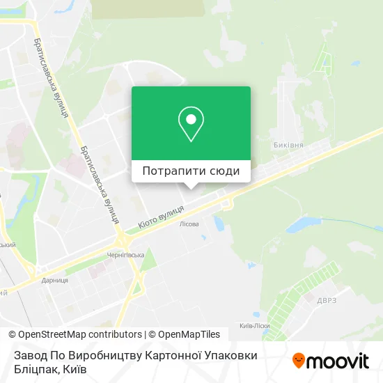 Карта Завод По Виробництву Картонної Упаковки Бліцпак