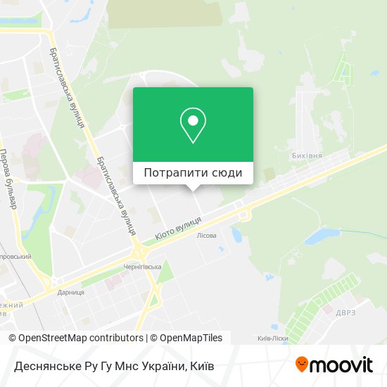 Карта Деснянське Ру Гу Мнс України