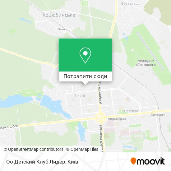 Карта Оо Детский Клуб Лидер