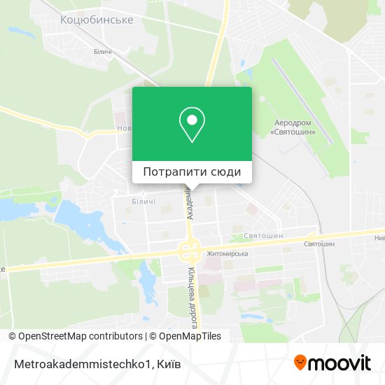 Карта Metroakademmistechko1