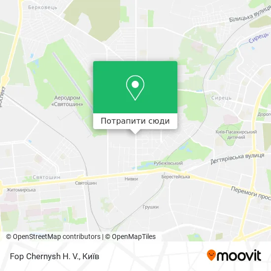 Карта Fop Chernysh H. V.