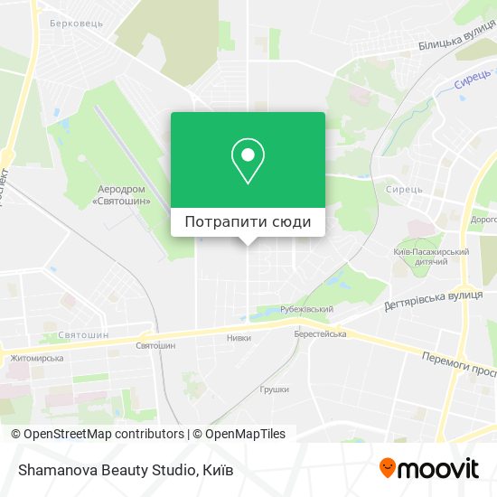 Карта Shamanova Beauty Studio