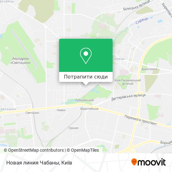 Карта Новая линия Чабаны