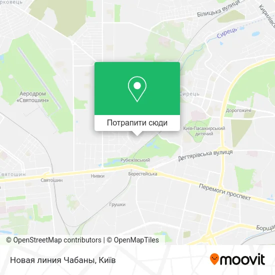 Карта Новая линия Чабаны
