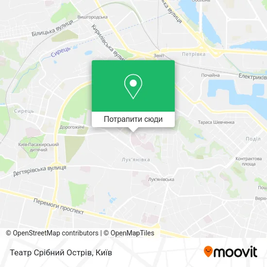 Карта Театр Срібний Острів