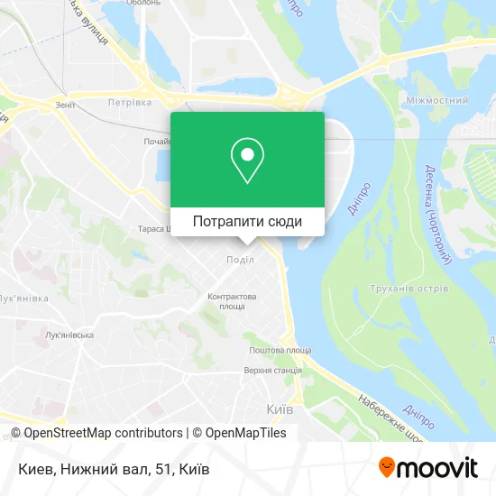 Карта Киев, Нижний вал, 51