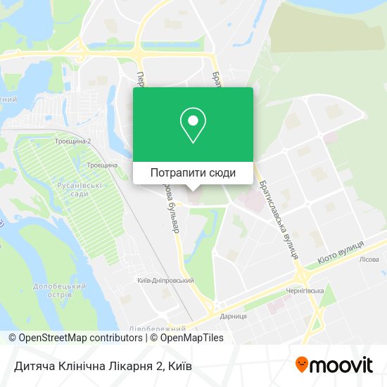 Карта Дитяча Клінічна Лікарня 2