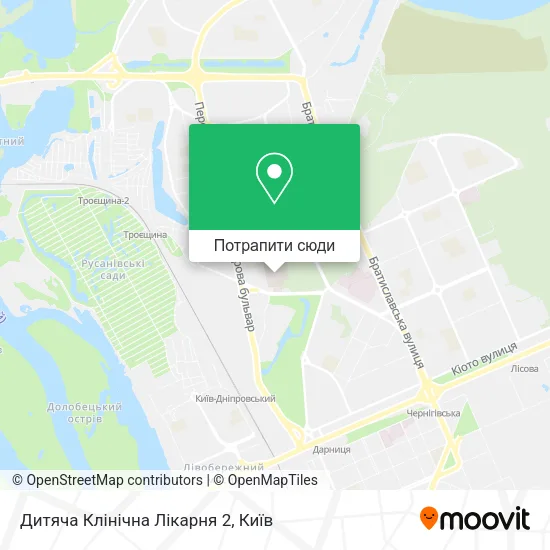 Карта Дитяча Клінічна Лікарня 2