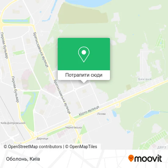 Карта Оболонь