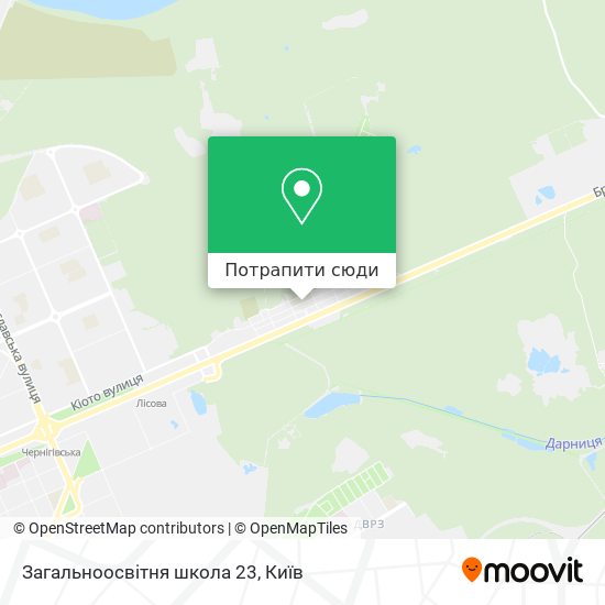 Карта Загальноосвітня школа 23