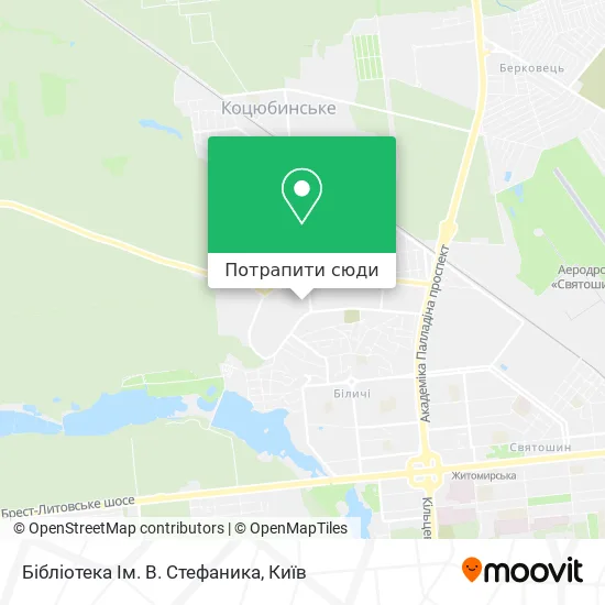 Карта Бібліотека Ім. В. Стефаника