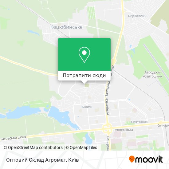 Карта Оптовий Склад Агромат