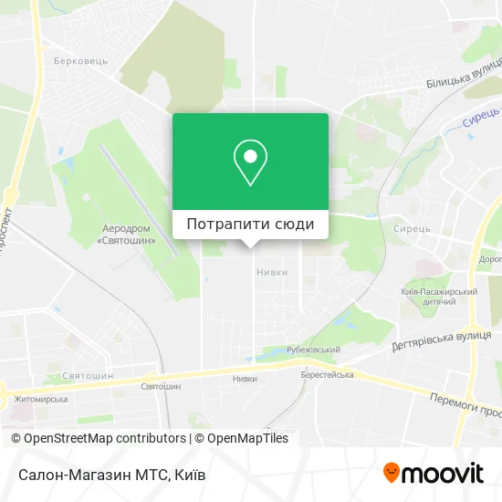 Карта Салон-Магазин МТС