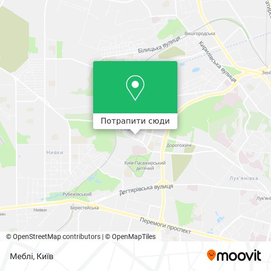 Карта Меблі