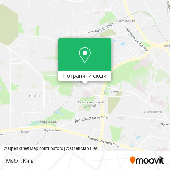 Карта Меблі