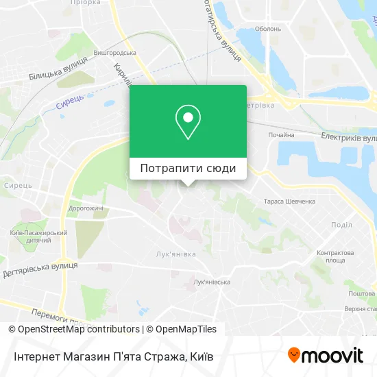 Карта Інтернет Магазин П'ята Стража