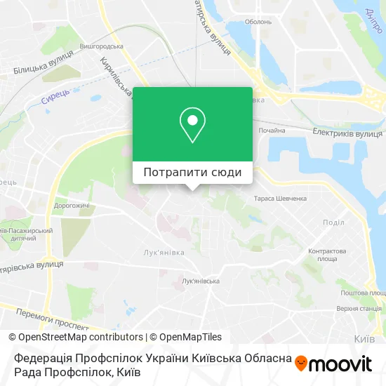 Карта Федерація Профспілок України Київська Обласна Рада Профспілок