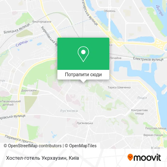 Карта Хостел-готель Укрхаузин