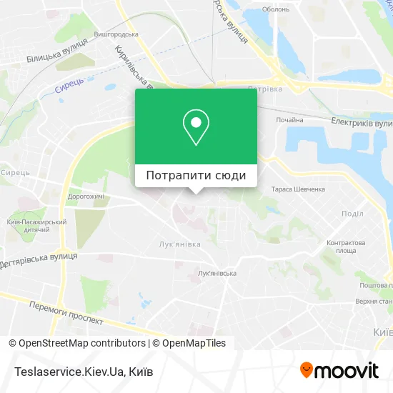 Карта Teslaservice.Kiev.Ua