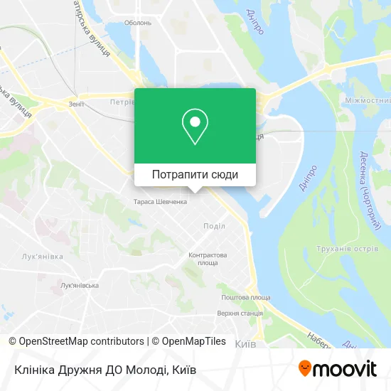 Карта Клініка Дружня ДО Молоді