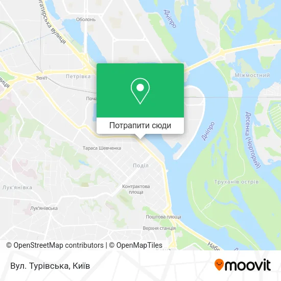 Карта Вул. Турiвська