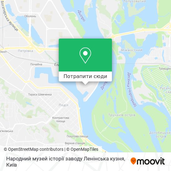 Карта Народний музей історії заводу Ленінська кузня