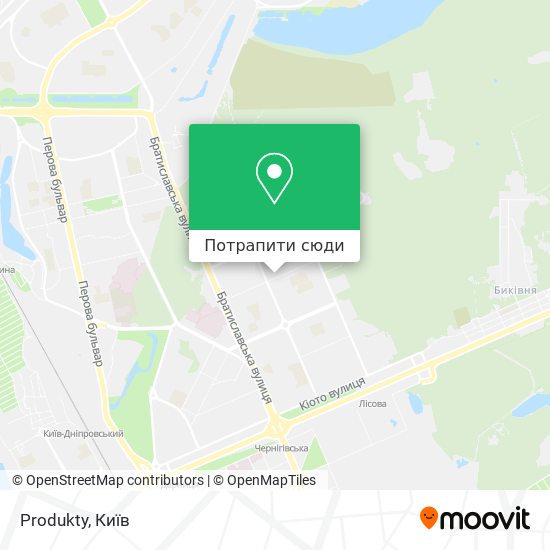 Карта Produkty