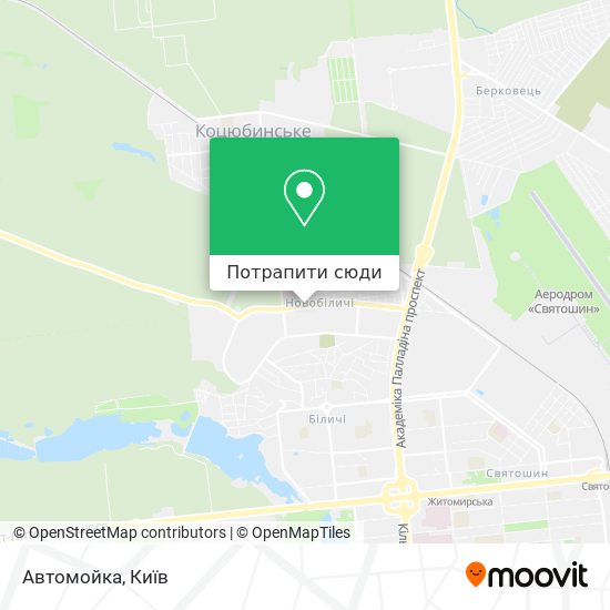 Карта Автомойка