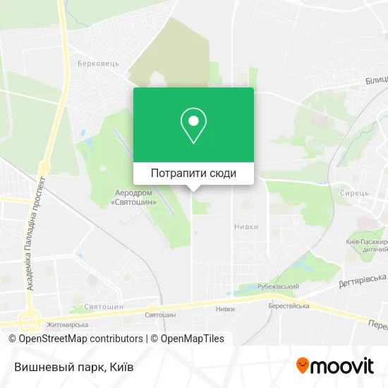 Карта Вишневый парк