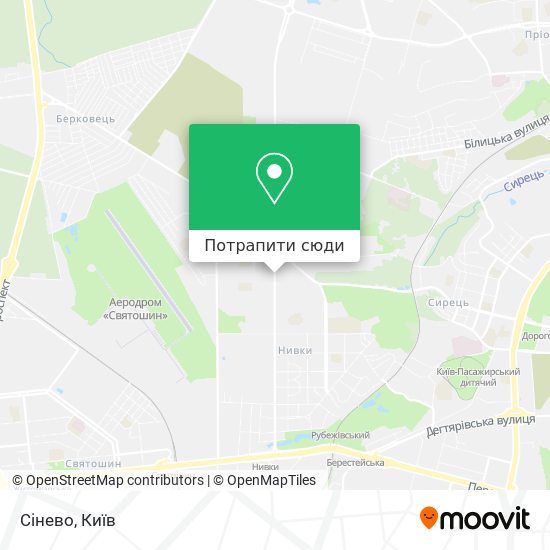 Карта Сінево