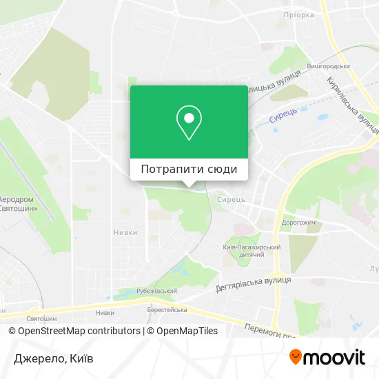 Карта Джерело