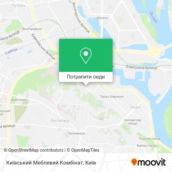 Карта Київський Меблевий Комбінат
