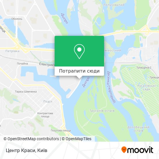 Карта Центр Краси