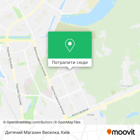 Карта Дитячий Магазин Веселка