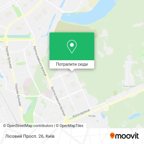 Карта Лісовий Просп. 26