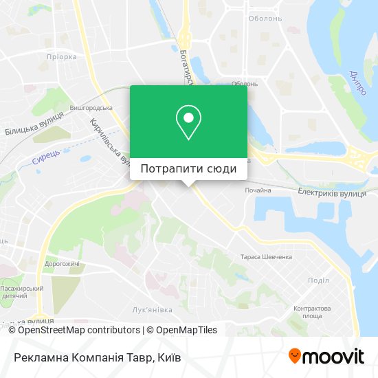 Карта Рекламна Компанія Тавр