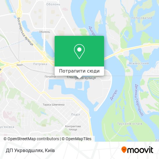Карта ДП Укрводшлях