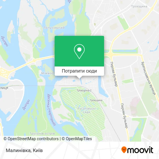 Карта Малинівка