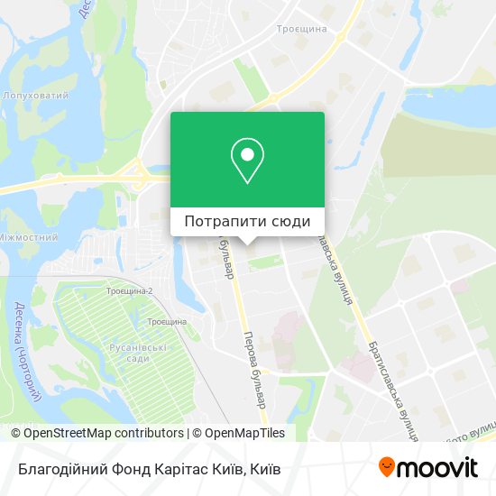 Карта Благодійний Фонд Карітас Київ