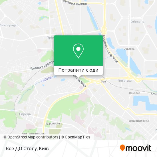 Карта Все ДО Столу