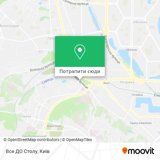 Карта Все ДО Столу
