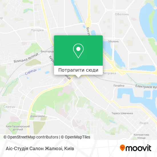 Карта Аіс-Студія Салон Жалюзі